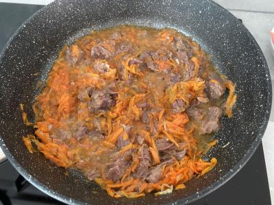 Makaronai su jautienos troškiniu Žingsnis 2