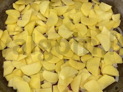 Prancūziškas mėsos patiekalas su veršiena ir gaudos sūriu Žingsnis 3