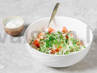 Vasaros kopūstų salotos su pomidorais Žingsnis 3