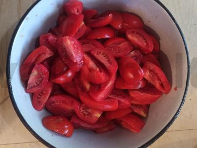 Aštrus padažas su česnaku ir paprikomis žiemai Žingsnis 1