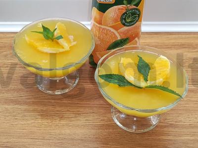 Želė su apelsinų sultimis pagrindine nuotrauka