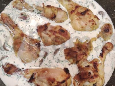 Česnakinis grybų padažas su vištiena Žingsnis 10