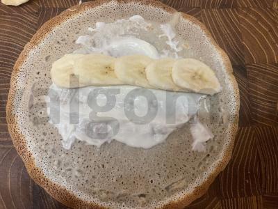 Blynai su varške ir bananais! Žingsnis 5