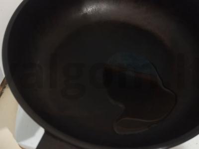 Omletas su bulvėmis ir sėlenomis Žingsnis 1