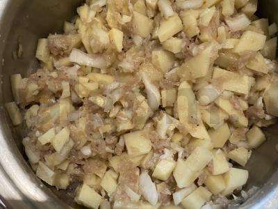 Tatarų pyragas „Bėlešas“ Žingsnis 1