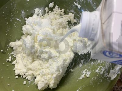 Blynai-ritinėliai su varškės kremu Žingsnis 3