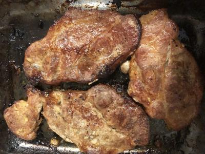 Kepta kiaulės kaklas Žingsnis 3