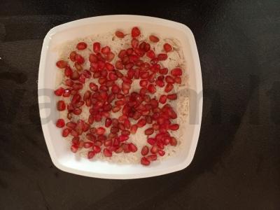 Grietinės salotos su granatu Žingsnis 2