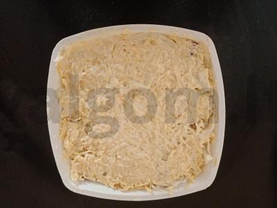 Grietinės salotos su granatu Žingsnis 4