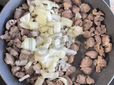 Troškinti vištienos vidaus organai Žingsnis 3