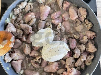 Troškinti vištienos vidaus organai Žingsnis 4