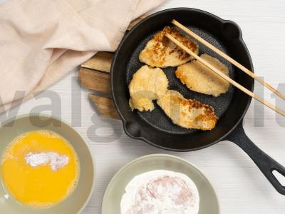 Bagetas su kalakutienos filė ir sūriu Žingsnis 1