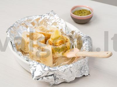Bagetas su kalakutienos filė ir sūriu Žingsnis 2
