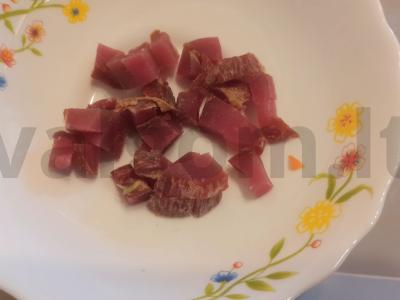 Salotas su džiovinta mėsa ir kopūstais Žingsnis 2