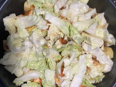 Uzbekiškas troškinys lėtoje viryklėje Žingsnis 9