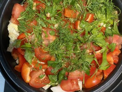 Uzbekiškas troškinys lėtoje viryklėje Žingsnis 11