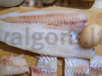 Kepta žuvis Žingsnis 1