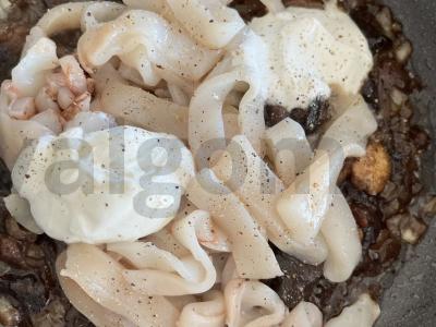 Kalmarai su miško grybais Žingsnis 3