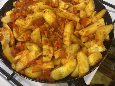 Bulvės su mėsos kukuliais Žingsnis 4