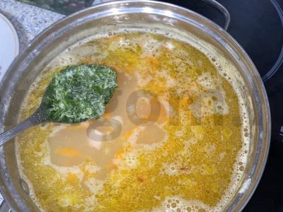 Sriuba per valandą pagal firminį receptą, su rūkytais produktais Žingsnis 14