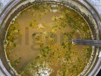 Sriuba per valandą pagal firminį receptą, su rūkytais produktais pagrindine nuotrauka