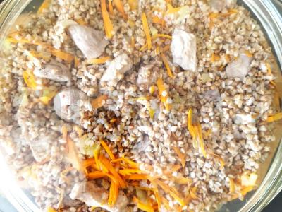 Grikių košė su kalakutiena orkaitėje Žingsnis 6