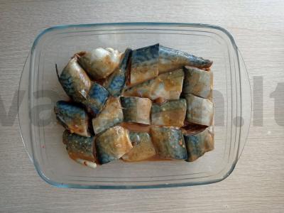Skumbrė garstyčių padaže Žingsnis 2
