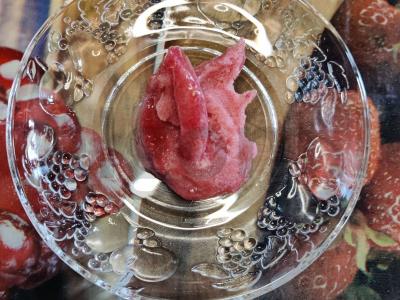 Namų granatų sorbetas pagrindine nuotrauka