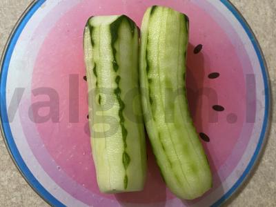 Salotas „Žalias“ su česnakine lazdynėle ir pupelėmis Žingsnis 2