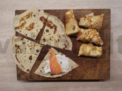 Namų blynai su varške ir lašiša Žingsnis 6