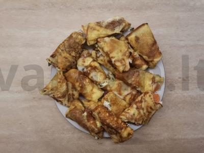 Namų blynai su varške ir lašiša pagrindine nuotrauka