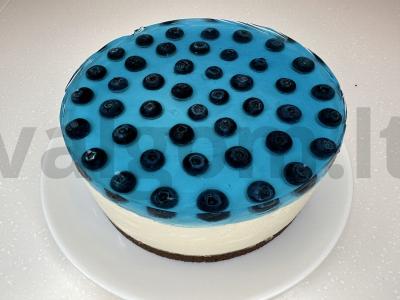Tas pats sūrio pyragas su mėlynėmis Žingsnis 14