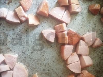 Omletas su dešra, sūriu ir žolelėmis Žingsnis 2