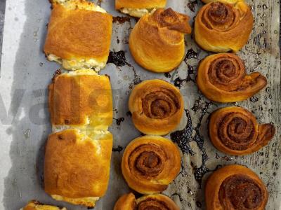 Cinamonų bandelės Žingsnis 8