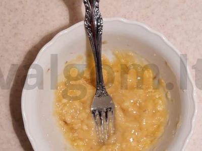 Avižiniai PP sausainiai be cukraus ir glitimo Žingsnis 1