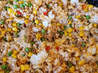 Keptas ryžiai su aštriu pipiru Žingsnis 8