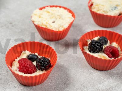 Varškės apkepas su uogomis Žingsnis 2