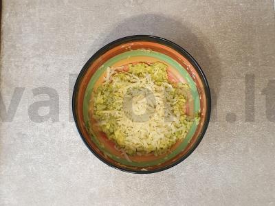 Blynai iš kukurūzų miltų su cukinija ir sūriu Žingsnis 3