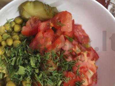 Pavasario salotas su daržovėmis ir žolelėmis Žingsnis 3