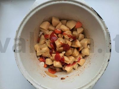 Švelni kiauliena grietinėje Žingsnis 3