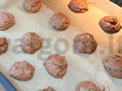 Šokoladiniai sausainiai su apelsinų užuomina Žingsnis 4