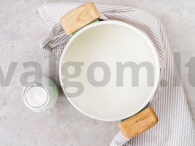 Namų grietinė iš pieno Žingsnis 1