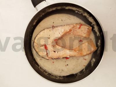 Lašiša kokosų piene Žingsnis 2