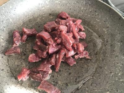 Salotas „Funchosa su aštria jautiena“ Žingsnis 1