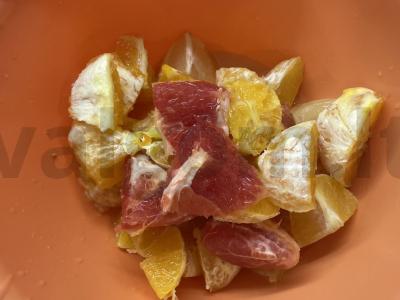 Citrusinių vaisių ir ledų kokteilis-smuzi Žingsnis 2