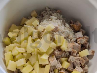 Ryžių sriuba su slyvomis ir kalakutiena Žingsnis 4