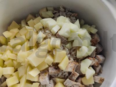 Ryžių sriuba su slyvomis ir kalakutiena Žingsnis 5