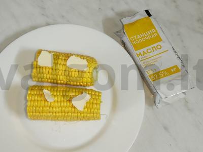 Kukurūzai su rūkytomis paprikomis ir sūriu Žingsnis 1