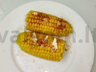 Kukurūzai su rūkytomis paprikomis ir sūriu Žingsnis 2