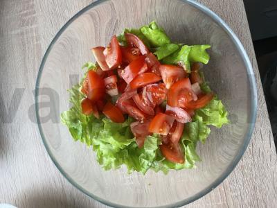 Vištienos ir fetos salotos Žingsnis 2